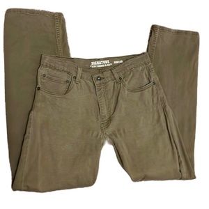 Men’s SIGNATURE By Levi Strauss & Co Jeans, Color Peanut Brown, Size 18